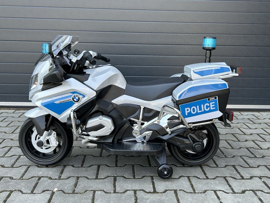 Duży Motor na akumulator BMW Policja 124cm 2 SILNIKI