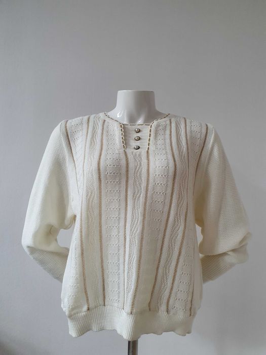 Sweter Damski L Kremowy