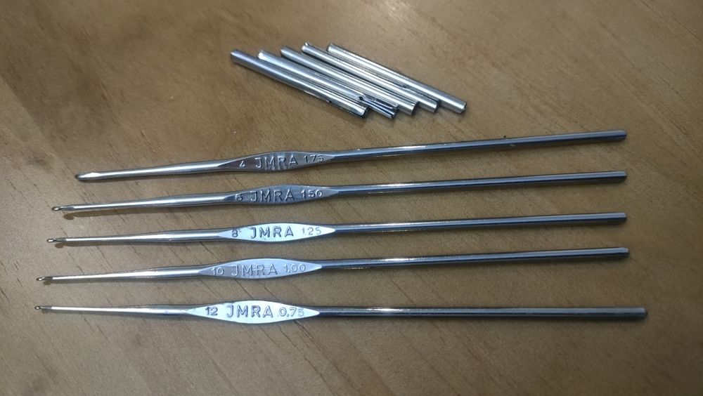 Agulhas crochê linhas malhas