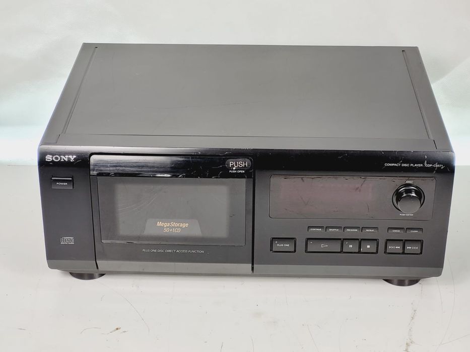 純正オーディオ CD DV-50 Sony CDP CX 571 zmieniarka cd 50 + 1 płyt odtwarzacz CD