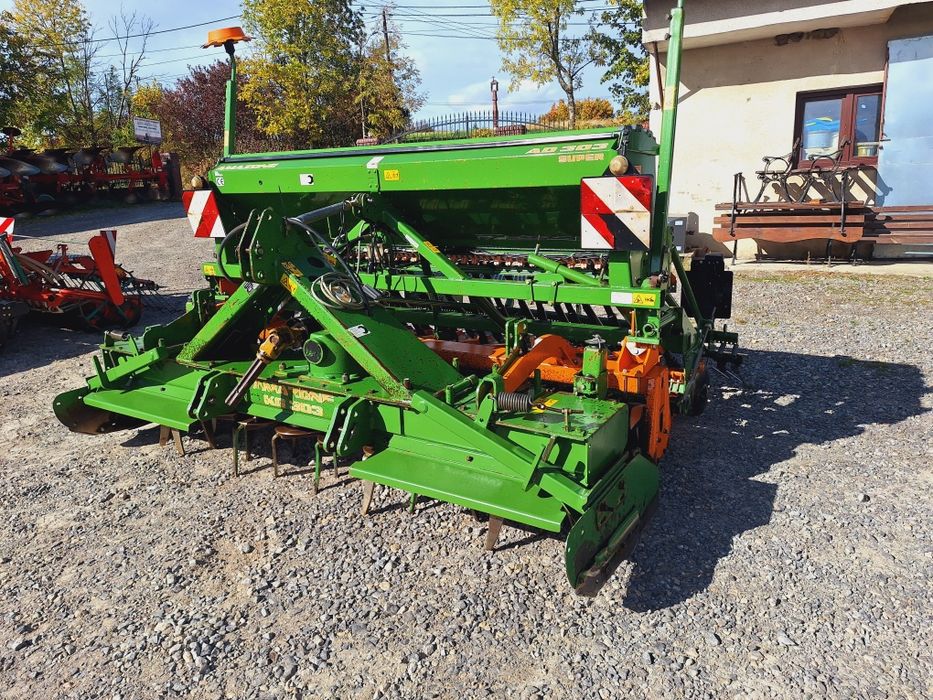 Agregat uprawowo-siewny 3m talerzowy Amazone KG303 oraz Amazone AD 303 stan bdb nie kuhn Lemken