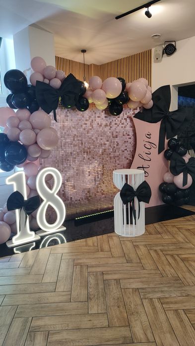 Ścianka balonową na 18 urodziny osiemnastka urodziny roczek chrzciny