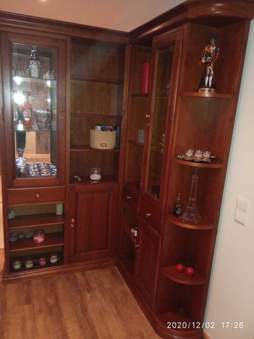 Solid Cherry Wood Corner Cabinet64297595696002123