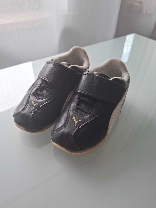 Buty PUMA dziecięce czarne skórzane rozmiar 24 wkładka 15 cm