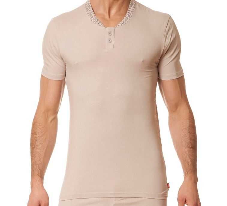 Мужская пижама голубая футболка + брюки, Agio, Польша