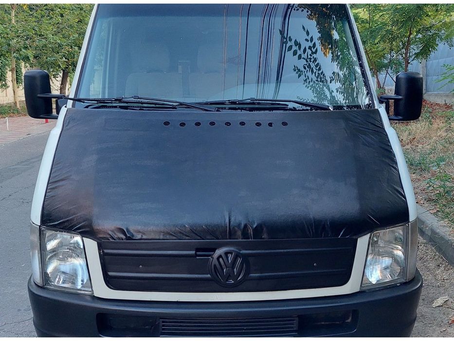 Volkswagen LT 1995-2006 рр. Зимова накладка на решітку Матова