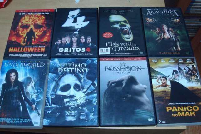 lote 13 filmes terror, ,bugs, etc