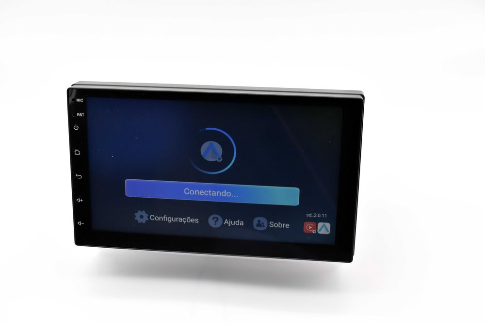 Auto Rádio Android de 1 DIN com 7 polegadas Android 13 GPS Carplay