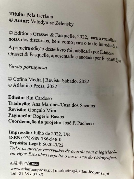 Pela Ucrânia, de Volodymyr Zelensky - volumes 1 e 2