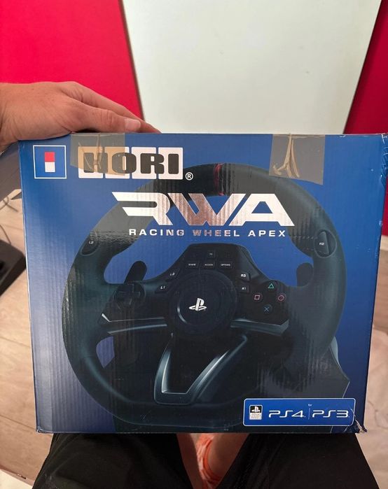 Volante licenciado oficial PlayStation
hori rwa racing wheel apex na caixa