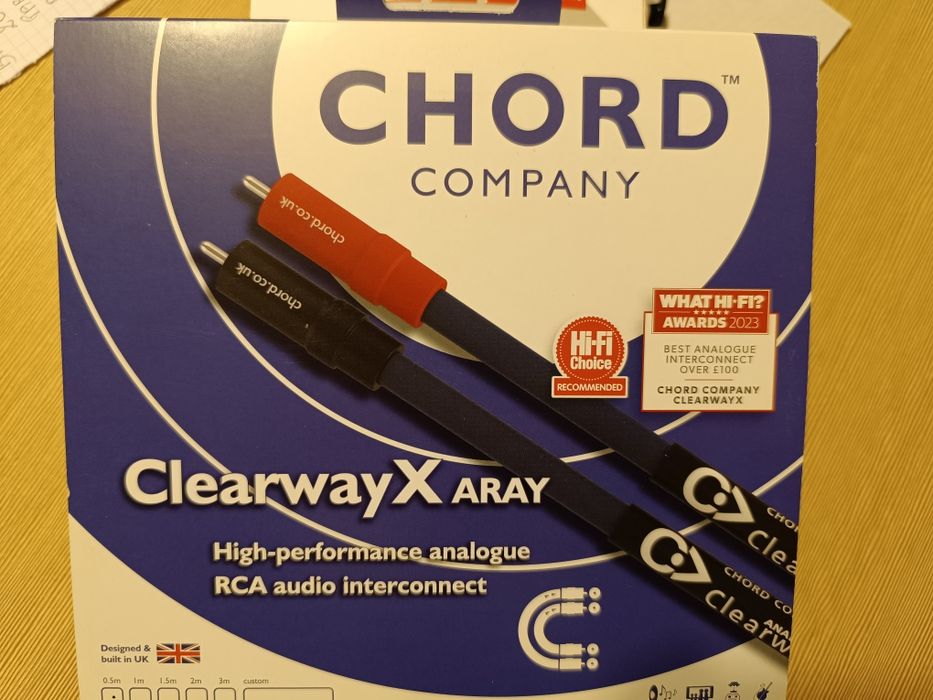 Kable RCA CHORD ClearwayX ARAY