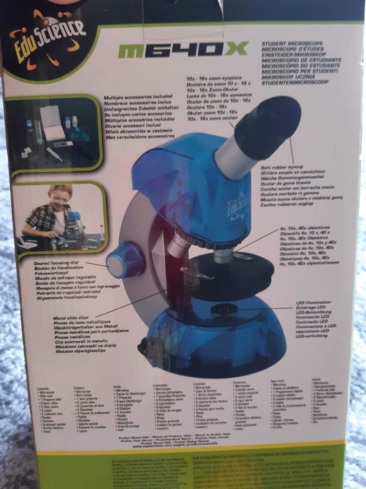 Microscópio de estudante Edu Science 640x