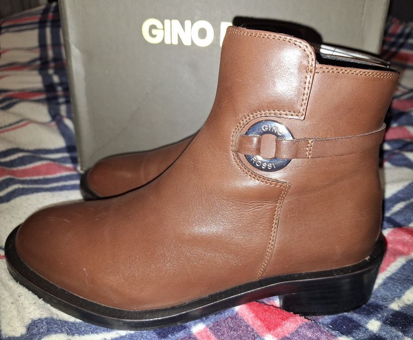 Botki, półbuty Gino Rossi skórzane