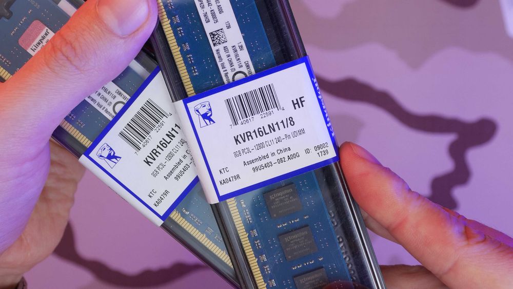 Комплект пам'яті Kingston DDR3L 16Gb (2x8Gb) 1600Мгц 1.35V
