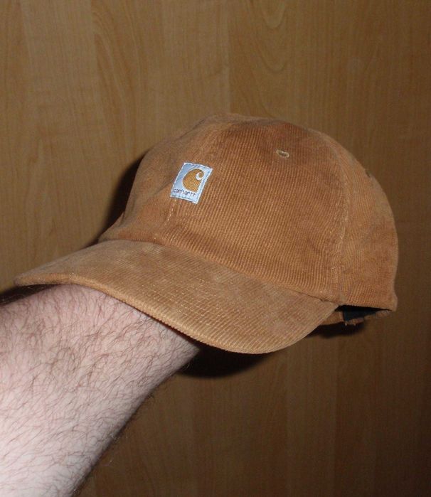 Вельветовая кепка/бейсболка Carhartt Wip Brown Polo Era Cap ORIGINAL