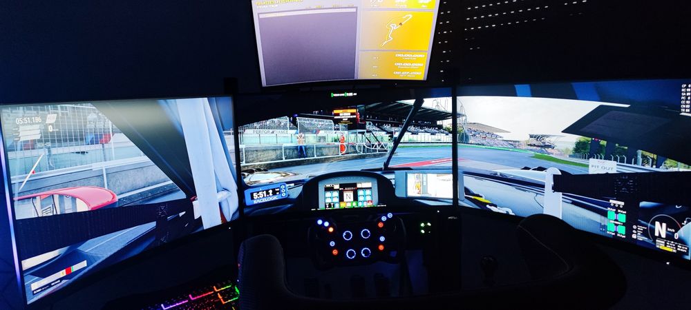 Setup SimRacing Profissional Completo – Como Novo e na Garantia