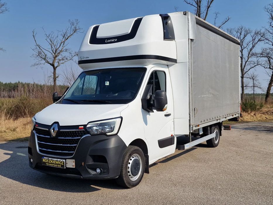 Renault MASTER 2022 10EP,WINDA DHOLLANDIA ,Firana , Poduszki, Salon Polska, bezwypadkowy ,Renault Master, Fotel kierowcy pneumatyczny , Bez wkładu  Winda, Poduszki ,FIRANKA+ KLAMRY + KLAPA , gotowy do pracy od ręki