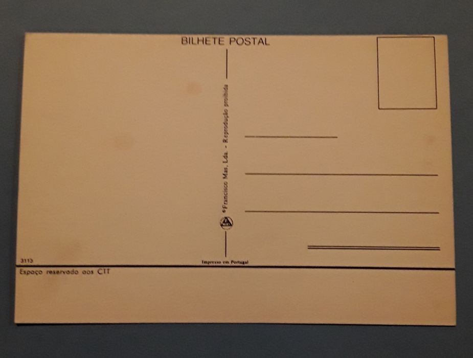 Postal antigo Pôr do Sol