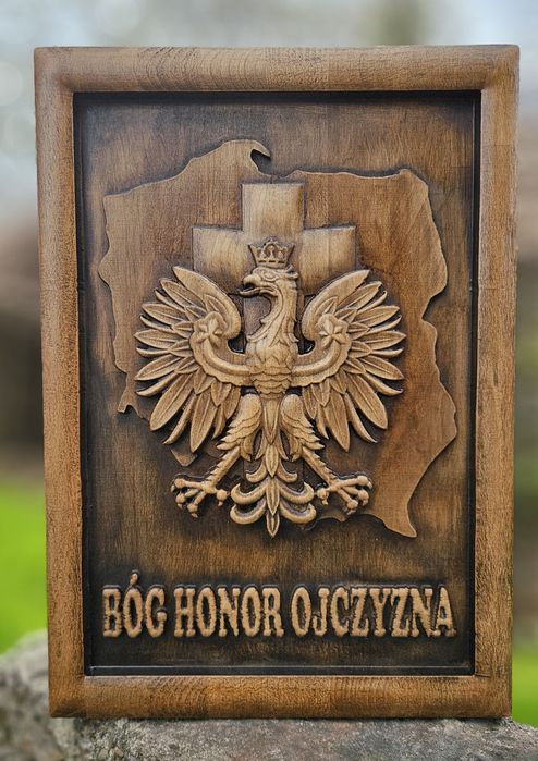 Godło R.P.- płaskorzeźba