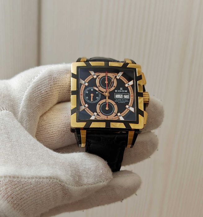 Чоловічий годинник Edox Classe Royale 01105 Grand Chronograph Automati