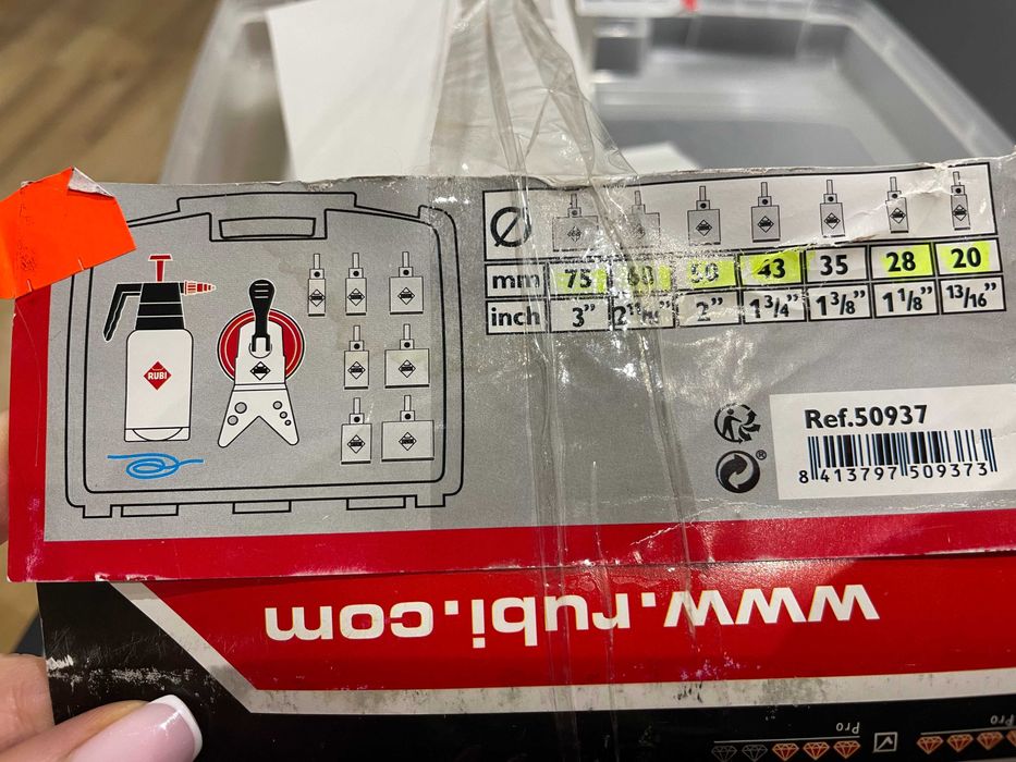 Zestaw wierteł diamentowych RUBI Easy Gres Plus