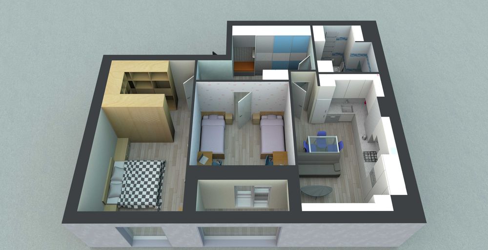 Квартира в новобудові 76,3 кв.м (будинок повністю заселений)