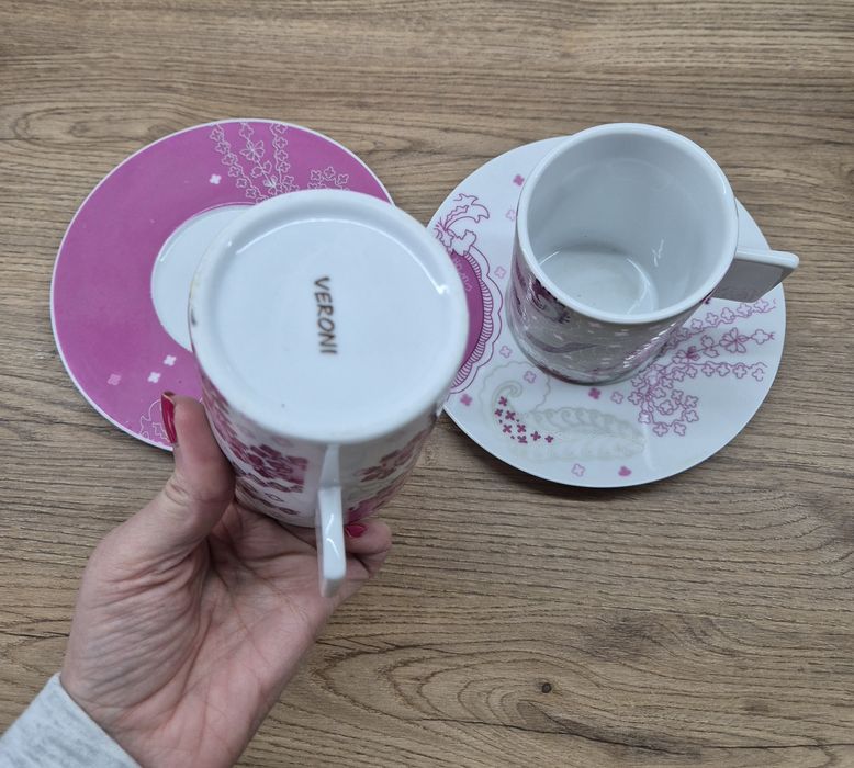 Veroni 2 filiżanki ze spodkiem