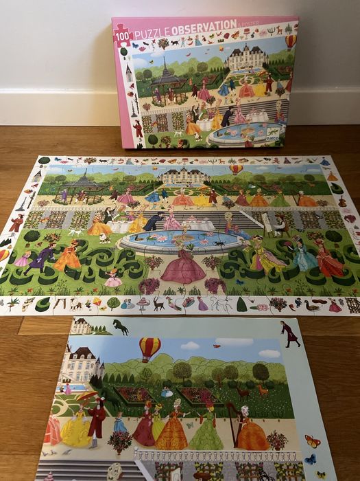 Djeco puzzle observation Garden Party 100 el. wiek 5+