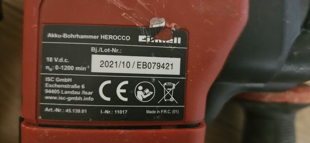 Młot udarowy Einhell HEROCCO