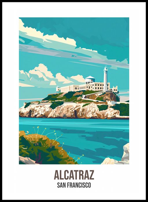 Plakat 59,4x84,1cm Alcatraz