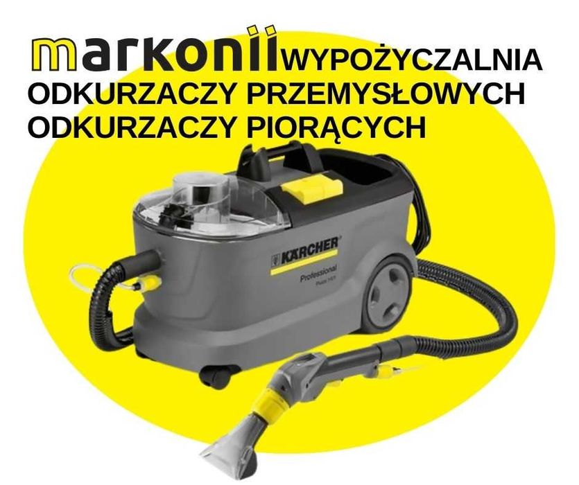 Wynajem Odkurzacz piorący PUZZI Karcher odkurzacz przemysłowy Wypożycz