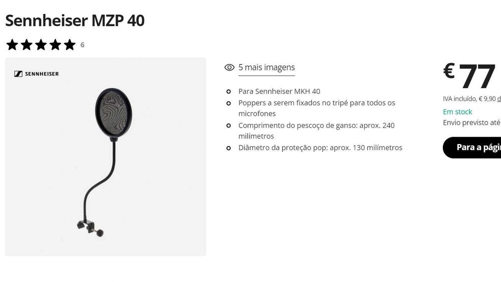Popkiller Sennheiser MZP 40