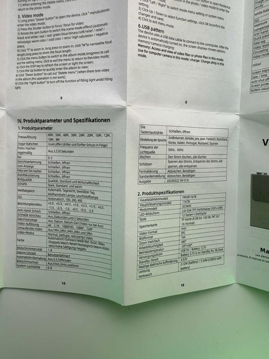 Цифровий фотоапарат 68 МП 4K 16х автофокус стабілізація зображення 2,8