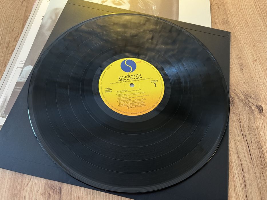 Madonna Like a Virgin Winyl LP Japan  Warner Pioneer 1984