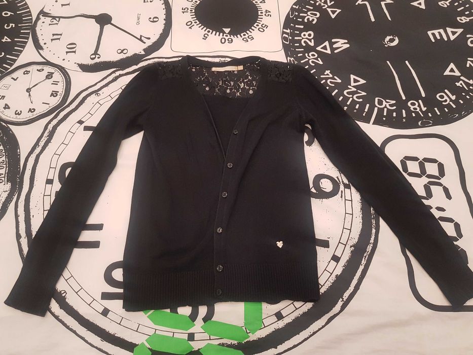 Sweter damski czarny rozpinany House S