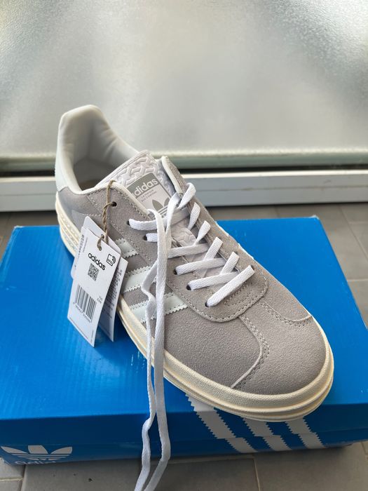 Adidas gazelle bold cinzentos