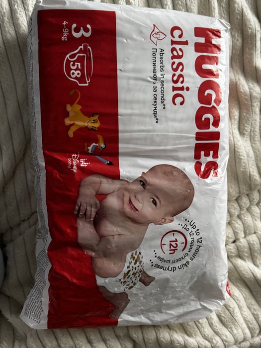 Памперси huggies classic 3