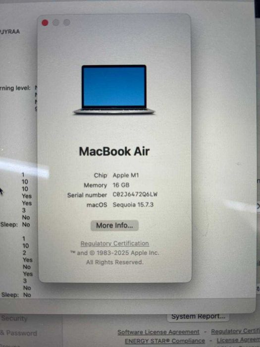 Apple MacBook Air M1 13" 16/256GB Space Gray (MDM) Магазин | Гарантія