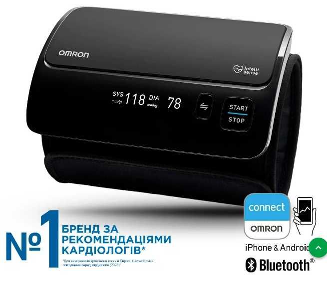 Електронний тонометр для плеча Omron Evolv HEM-7600T-E чорний, новий