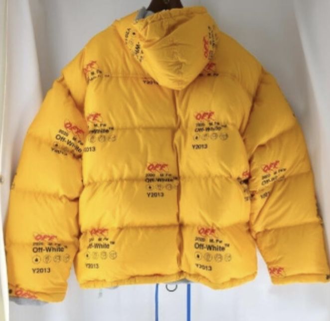 Kurtka puchowa zimowa Off-White off white gęsi puch