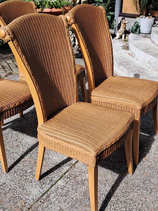 sprzedam krzesla ratanowe firmy LOOM