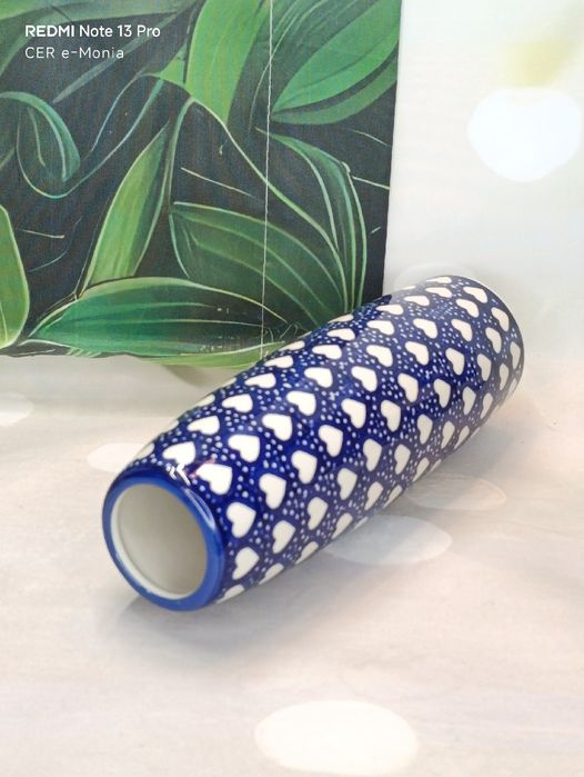 Wazon ceramiczny wysoki ceramika Bolesławiec