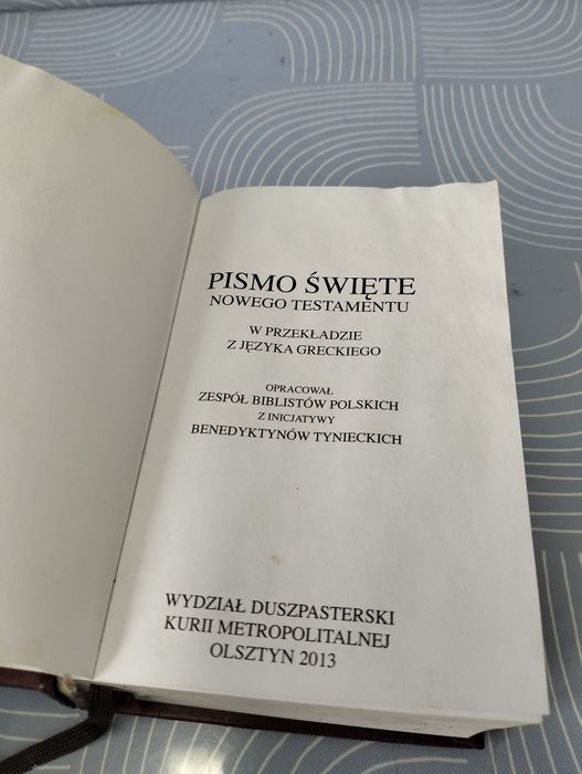 Książka Pismo Święte 2013 rok Olsztyn