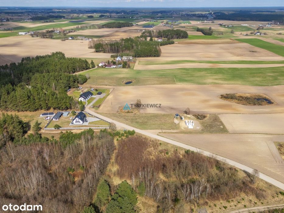 Działka 2458 m² z WZ na 2 domy 5 km od jeziora