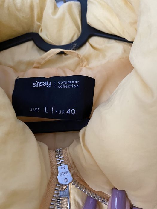 Żółta kurtka Sinsay