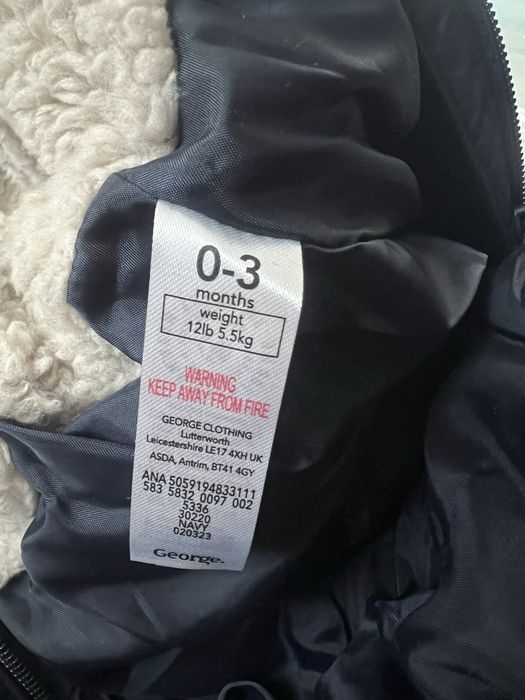 Новий зимовий комбінезон, розмір 0-3 місяців (до 5.5 кг) — стан ідеал!