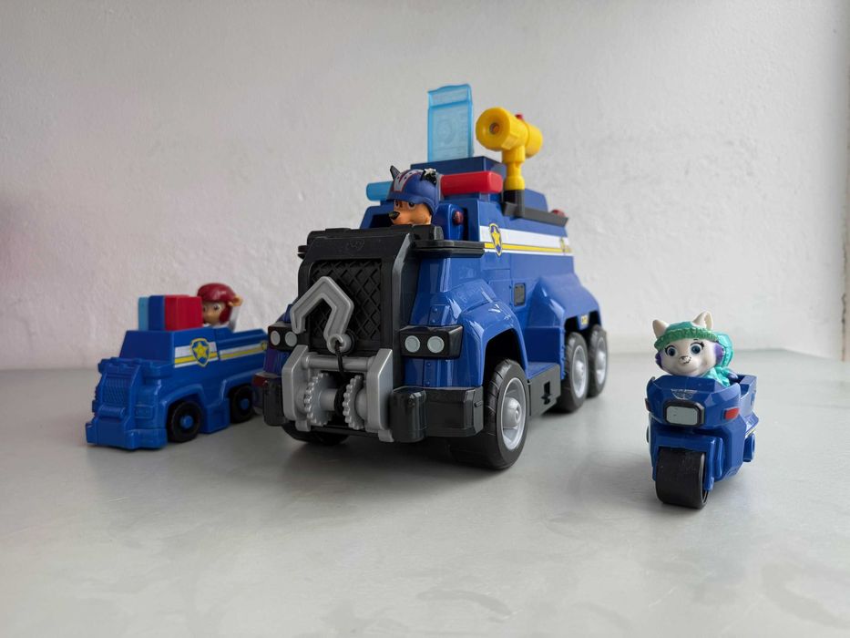 Patrulha Pata - Camião Policia Chase + mota e mini camião