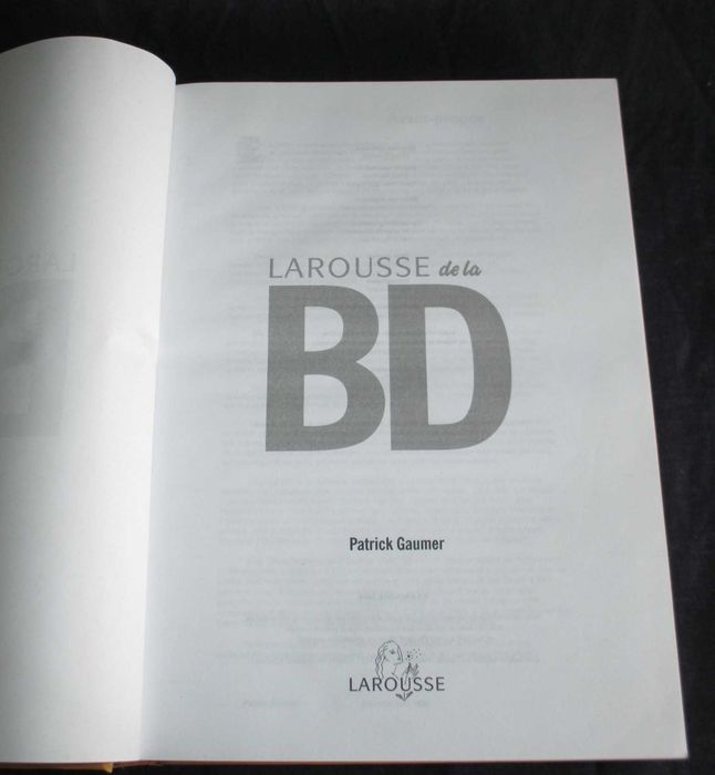 Livro Larousse de la BD Patrick Gaumer