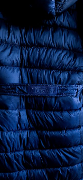 Geographical Norway Kurtka Zimowa Płaszcz Pikowany Damski Granatowy Pa