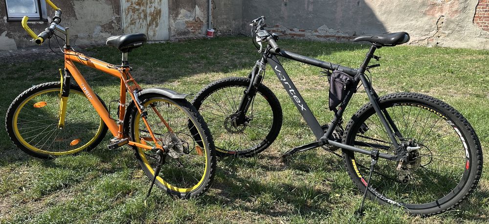 Dwa rowery mtb góral